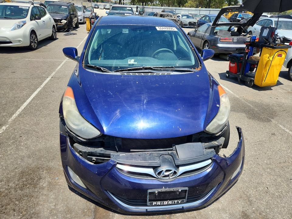 2013 Hyundai Elantra VIN 5NPDH4AEXDH336758 COPART salvage auction — FRONT END, Ca - Salvage Certificate, sold $950 on 2026-07-02 (photo 5)