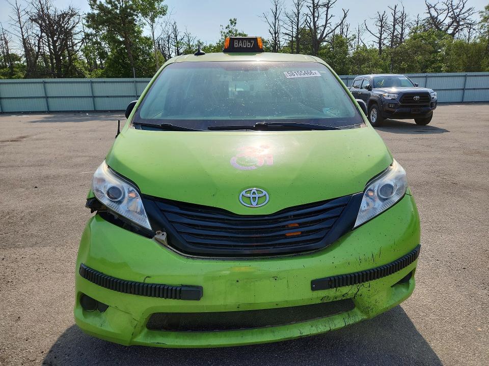 2014 Toyota Sienna VIN 5TDZK3DC1ES480352 COPART salvage auction — FRONT END, Ny - Certificate Of Title, sold $3,350 on 2026-07-06 (photo 5)
