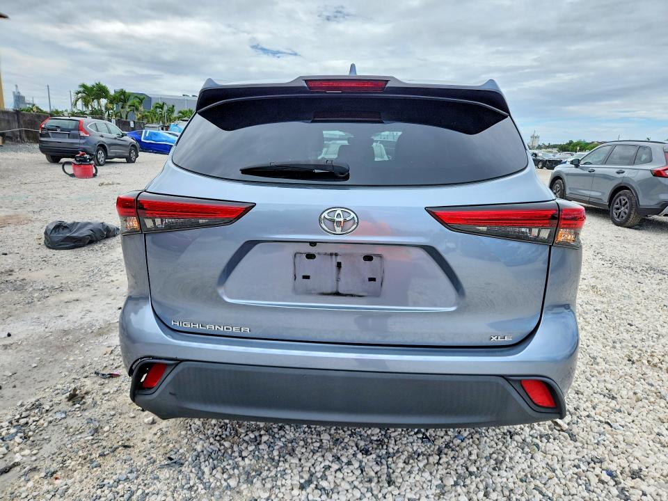 2021 Toyota Highlander VIN 5TDHZRAHXMS056919 COPART salvage auction — FRONT END, Salvage Title, sold $12,500 on 2026-07-20 (photo 6)