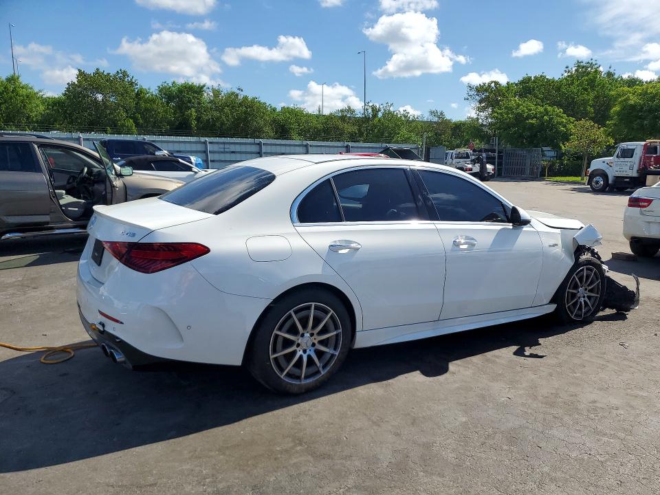 2023 Mercedes-benz C-klasse amg VIN W1KAF8HB7PR091206 COPART salvage auction — FRONT END, Fl - Cert Of Title Slvg Rebuildable, sold $17,000 on 2026-08-19 (photo 3)