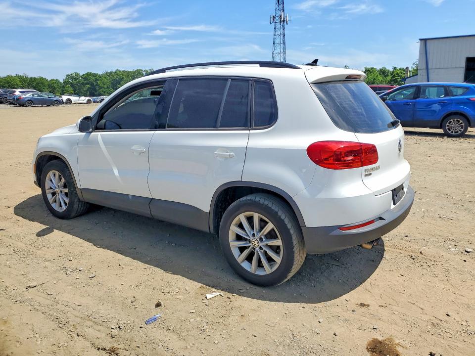 2018 Volkswagen Tiguan VIN WVGBV7AX2JK001148 COPART salvage auction — FRONT END, In - Certificate Of Title, sold $4,600 on 2026-07-29 (photo 2)