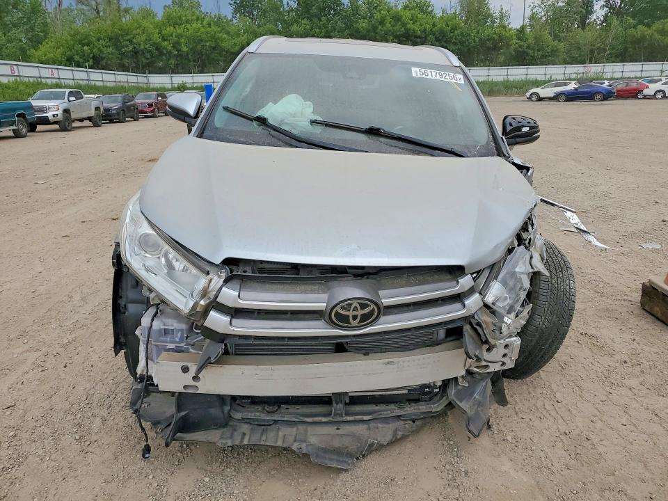 2019 Toyota Highlander VIN 5TDKZRFH0KS571911 COPART salvage auction — FRONT END, MI - CERTIFICATE OF TITLE, sold $200 on 2026-07-29 (photo 5)