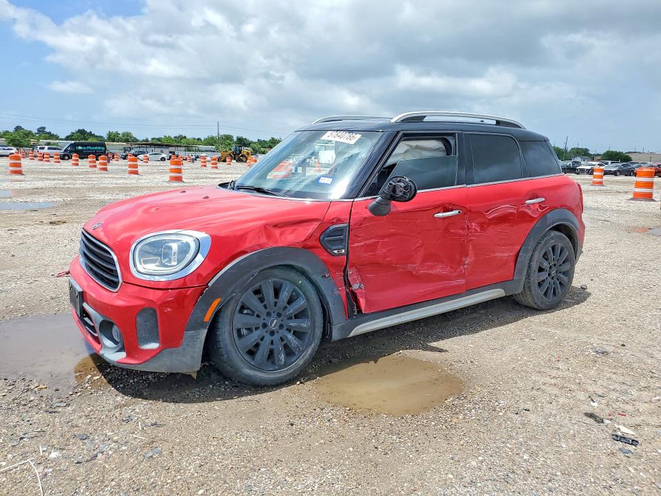 2021 Mini VIN WMZ23BR05M3N17300 COPART salvage auction — SIDE, TX - SALVAGE VEHICLE TITLE (P), sold $4,350 on 2026-08-17 (photo 1)