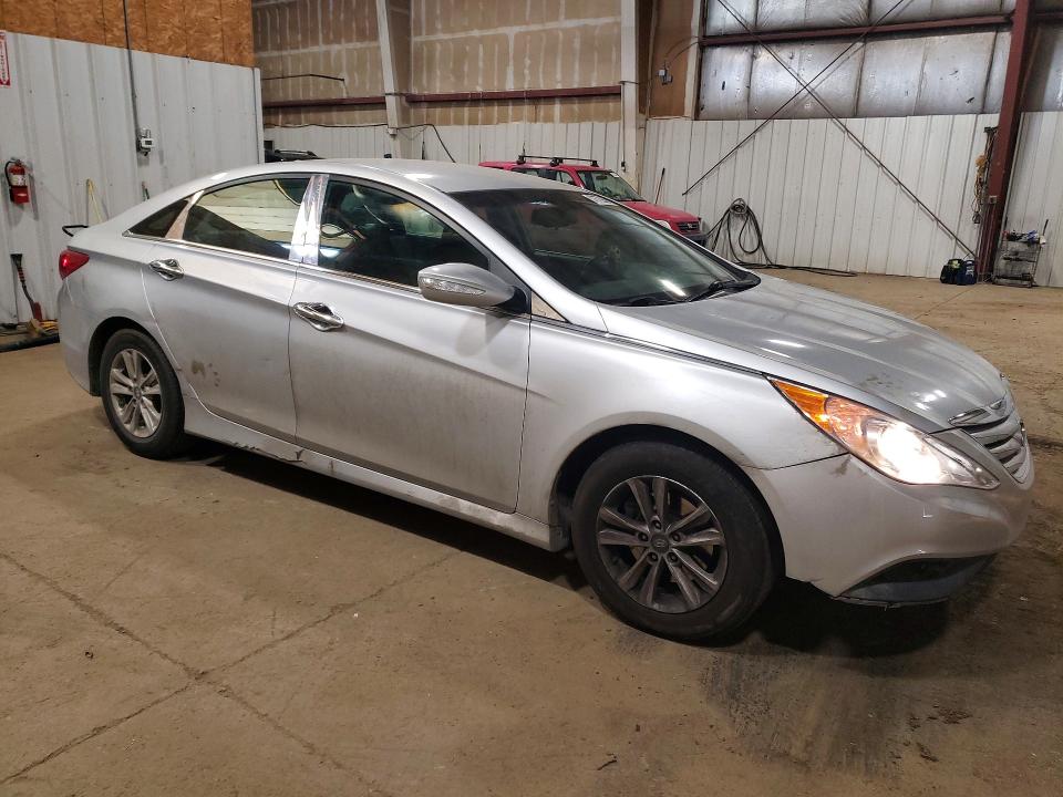 2014 Hyundai Sonata VIN 5NPEB4ACXEH919966 COPART salvage auction — FRONT END, Ak - Bill Of Sale- Salvage, sold $100 on 2026-07-14 (photo 4)