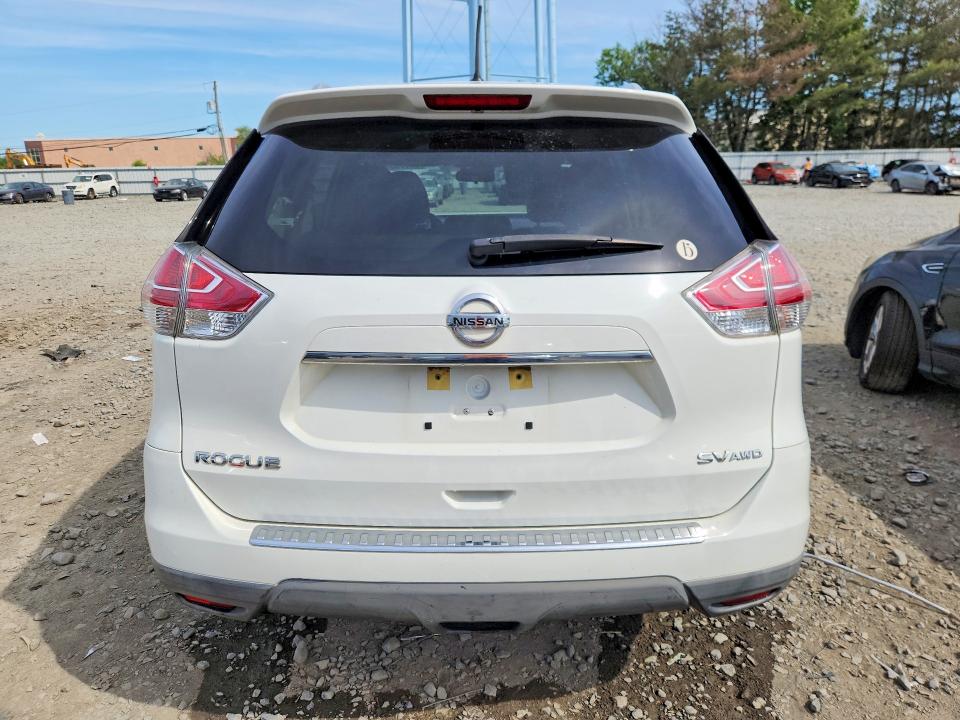 2016 Nissan Rogue VIN KNMAT2MVXGP713096 COPART salvage auction — FRONT END, NJ - CERT OF TITLE-SALVAGE, sold $775 on 2026-07-29 (photo 6)