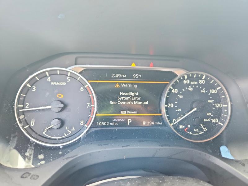 2025 Nissan Rogue VIN JN8BT3BA6SW345352 COPART salvage auction — FRONT END, Fl - Cert Of Title Slvg Rebuildable, sold $2,600 on 2026-07-27 (photo 9)