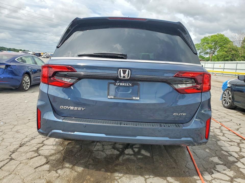 2025 Honda Odyssey VIN 5FNRL6H91SB028317 COPART salvage auction — FRONT END, Il - Salvage Certificate, sold $13,500 on 2026-07-27 (photo 6)