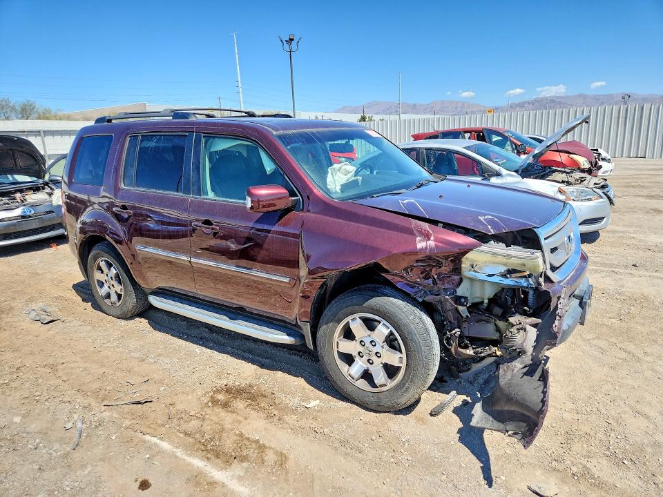 2009 Honda Pilot VIN 5FNYF38999B006352 COPART salvage auction — FRONT END, Nv - Salvage Title, sold $625 on 2026-07-02 (photo 4)