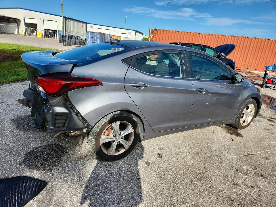 2016 Hyundai Elantra VIN KMHDH4AE0GU581364 COPART salvage auction — REAR END, FL - CERT OF TITLE SLVG REBUILDABLE, sold $1,300 on 2026-07-02 (photo 3)