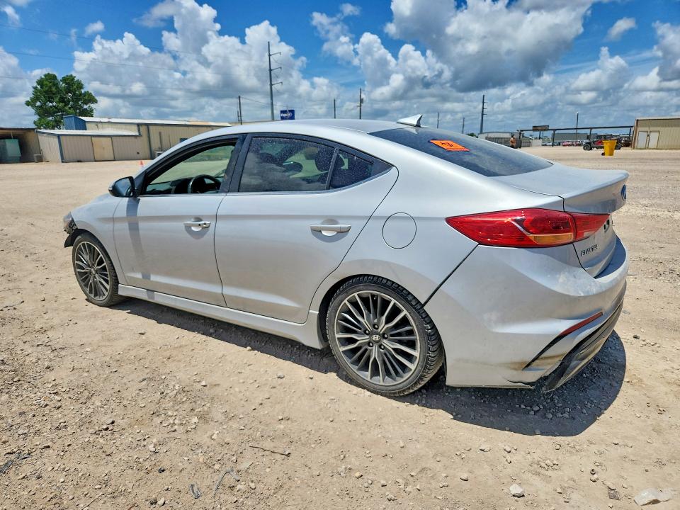2018 Hyundai Elantra VIN KMHD04LB7JU522927 COPART salvage auction — WATER/FLOOD, Tx - Salvage Title-Flood Damage, sold $60 on 2026-07-29 (photo 2)