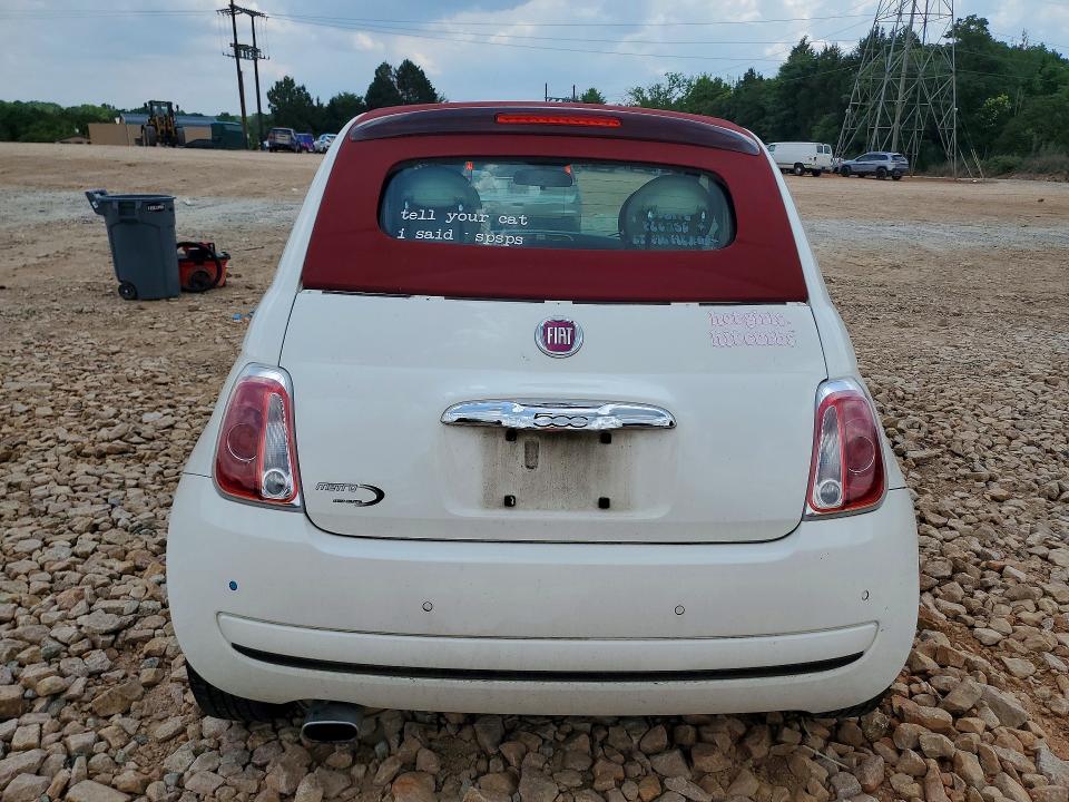 2015 Fiat 500 VIN 3C3CFFDR6FT545448 COPART salvage auction — FRONT END, Nc - Salvage Certificate Of Title, sold $450 on 2026-08-03 (photo 6)