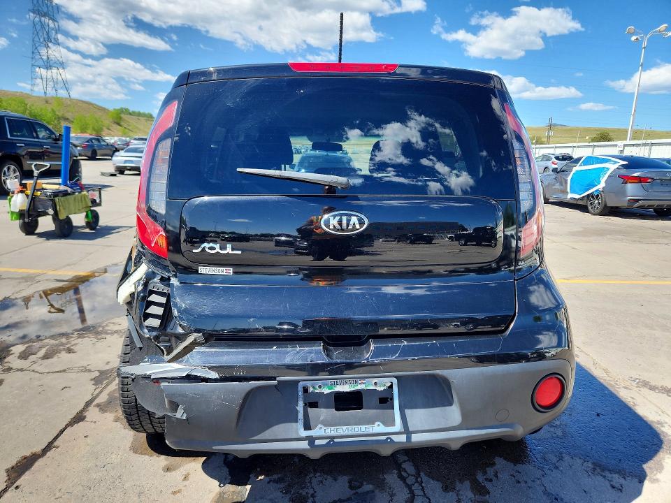 2018 Kia Soul VIN KNDJN2A25J7505140 COPART salvage auction — REAR END, Co - Salvage Title, sold $1,550 on 2026-07-08 (photo 6)