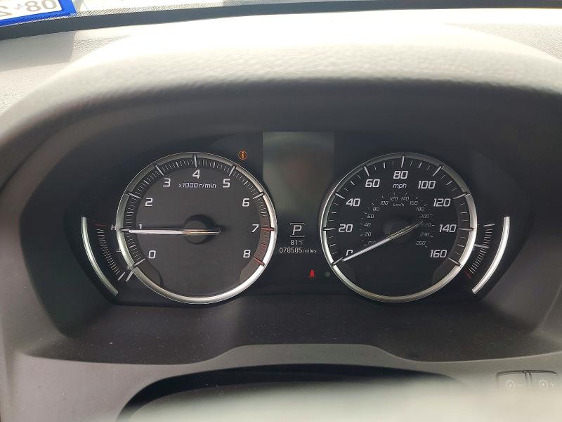 2014 Acura Mdx VIN 5FRYD3H40EB020191 COPART salvage auction — FRONT END, Tx - Salvage Vehicle Title, sold $3,500 on 2026-07-10 (photo 9)