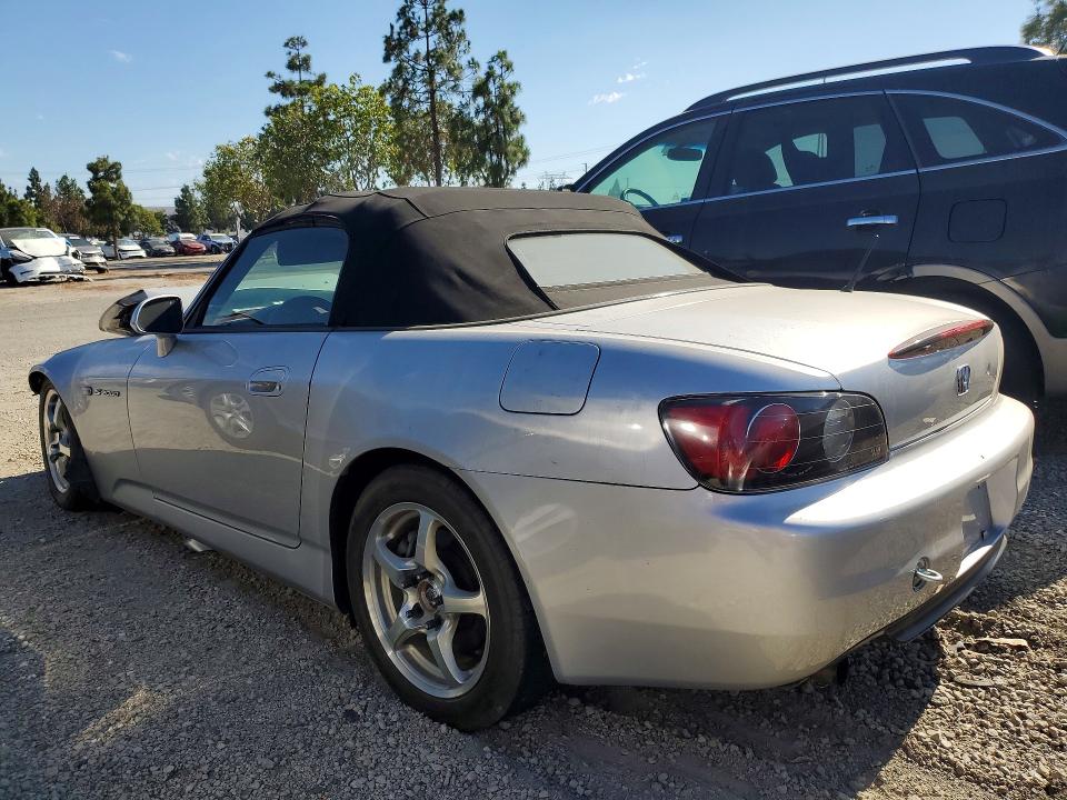 2002 Honda S2000 VIN JHMAP114X2T004077 COPART salvage auction — FRONT END, CA - SALVAGE CERTIFICATE, sold $4,200 on 2026-07-17 (photo 2)