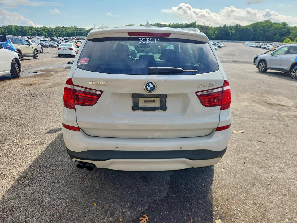 2017 BMW X3 VIN 5UXWZ7C37H0V88679 COPART salvage auction — FRONT END, Ms - Cert Of Title-Salvaged, sold $3,300 on 2026-07-16 (photo 6)