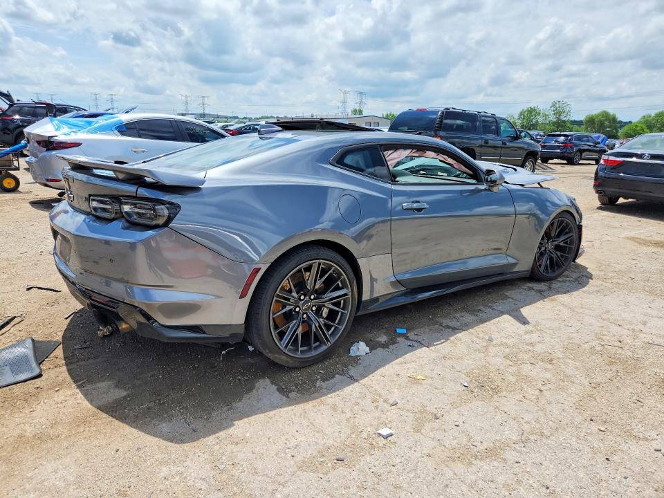 2021 Chevrolet Camaro VIN 1G1FK1R61M0101323 COPART salvage auction — FRONT END, IL - SALVAGE CERTIFICATE, sold $17,300 on 2026-07-28 (photo 3)
