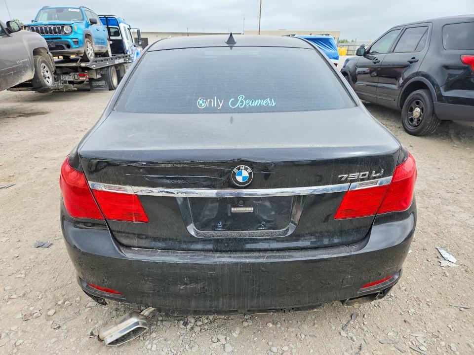 2011 BMW 7 series VIN WBAKC8C57BC434422 COPART salvage auction — NORMAL WEAR, In - Cert Of Title - Rebuilt Vehicl (P), sold $775 on 2026-07-02 (photo 6)