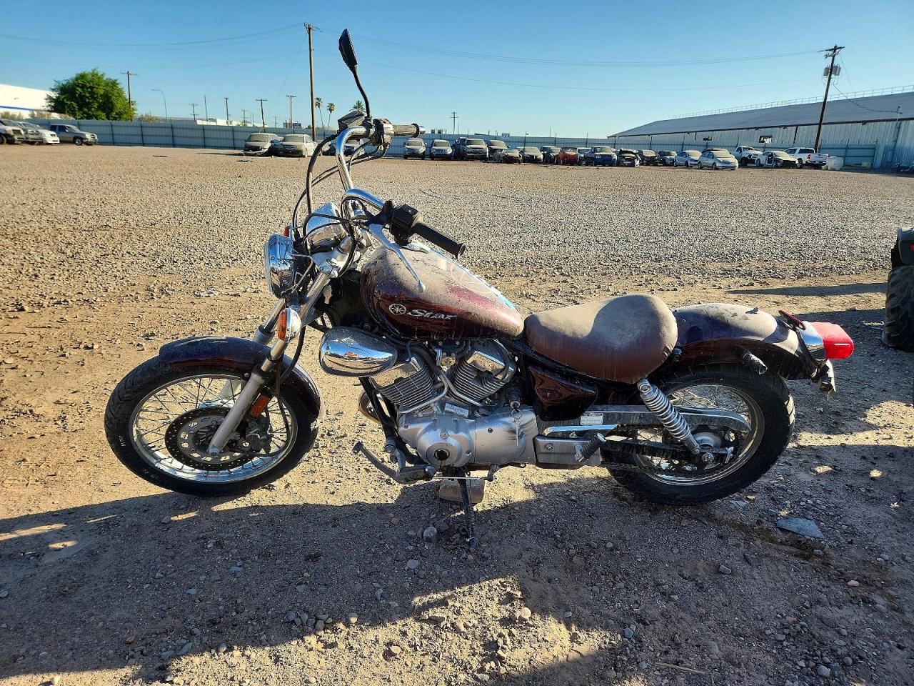 2009 Yamaha XV250 VIN JYAVG04E79A009661 COPART salvage auction — Side, AZ - CERTIFICATE OF TITLE, sold $500 on 2026-07-01 (photo 3)