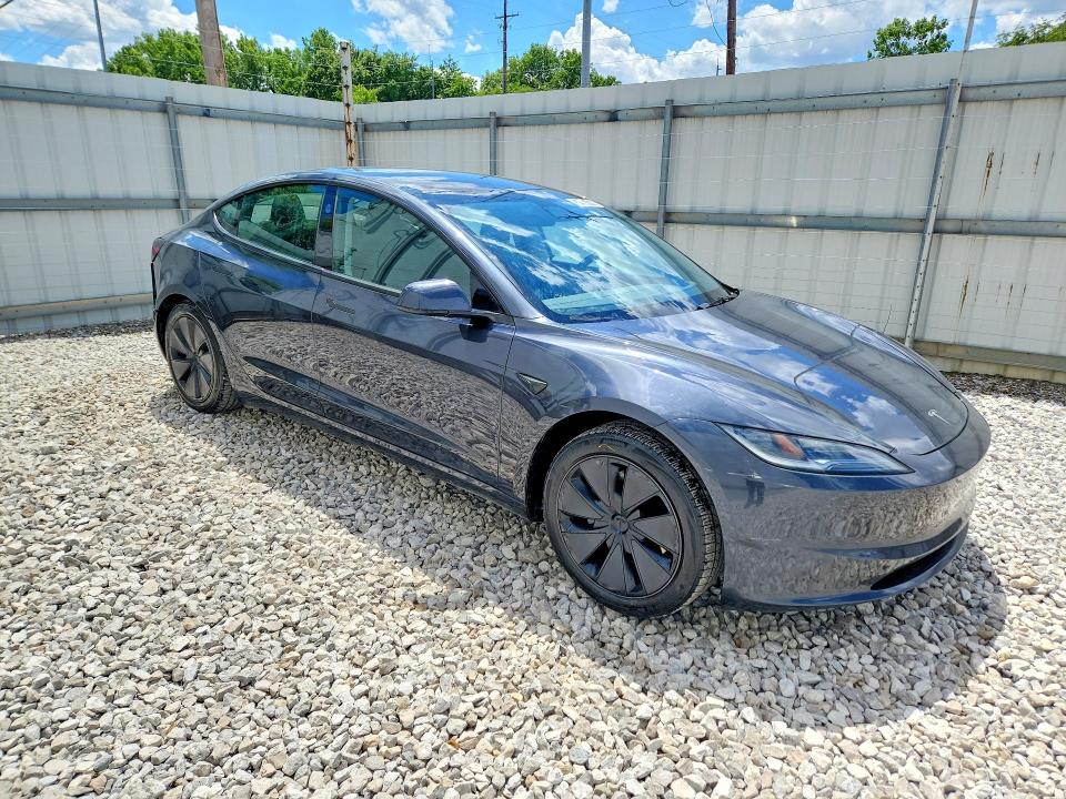 2024 Tesla Model 3 VIN 5YJ3E1EB7RF744692 COPART salvage auction — REAR END, Oh - Certificate Of Title, sold $22,000 on 2026-07-09 (photo 4)