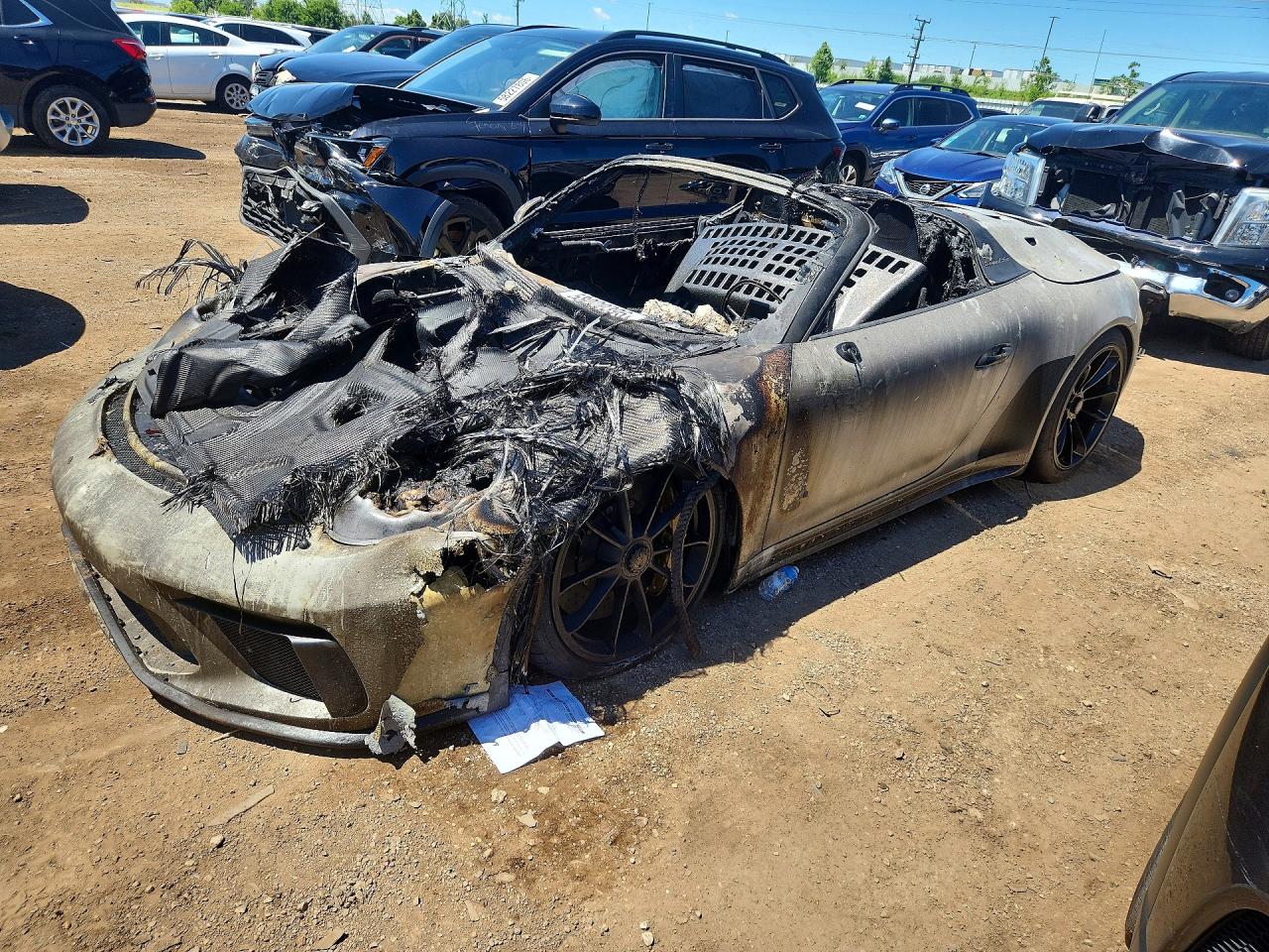 2019 Porsche 911 VIN WP0CF2A9XKS172239 — COPART salvage auction photo