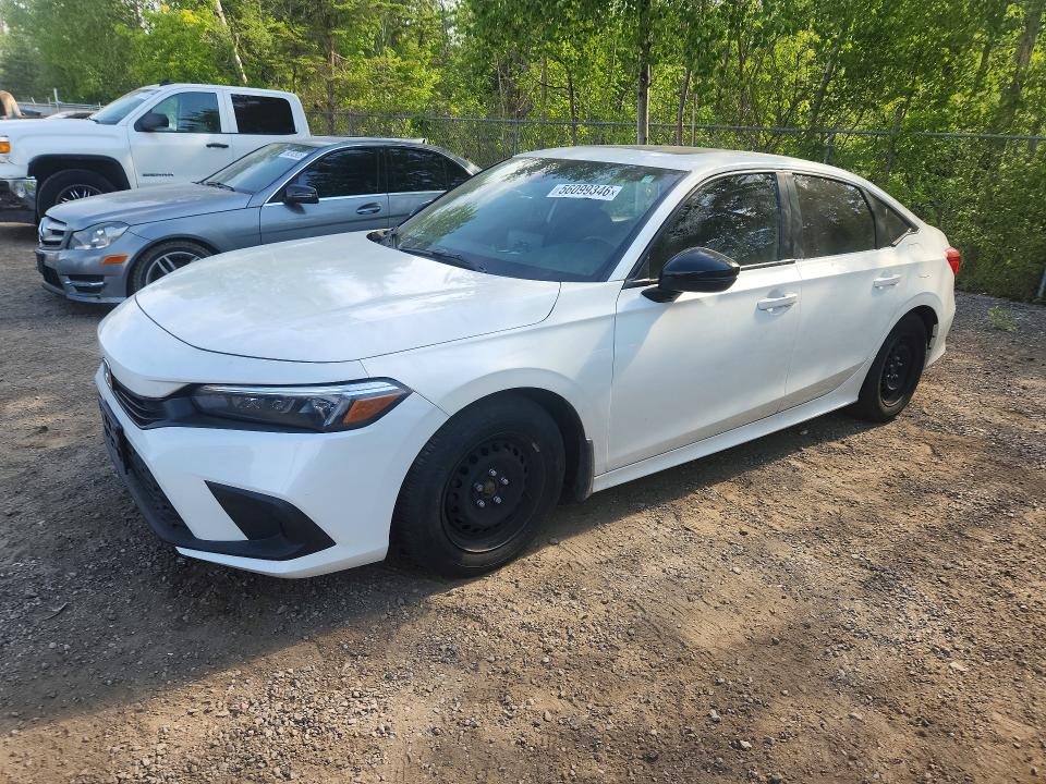 2022 Honda Civic VIN 2HGFE2F58NH118652 COPART salvage auction — VANDALISM, On - Permit No Brand - Unfit, sold $9,200 on 2026-07-28 (photo 1)