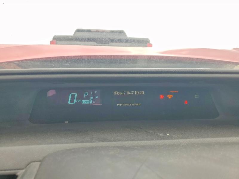 2014 Toyota Prius VIN JTDKDTB37E1566471 COPART salvage auction — FRONT END, Tx - Salvage Vehicle Title, sold $900 on 2026-07-06 (photo 9)