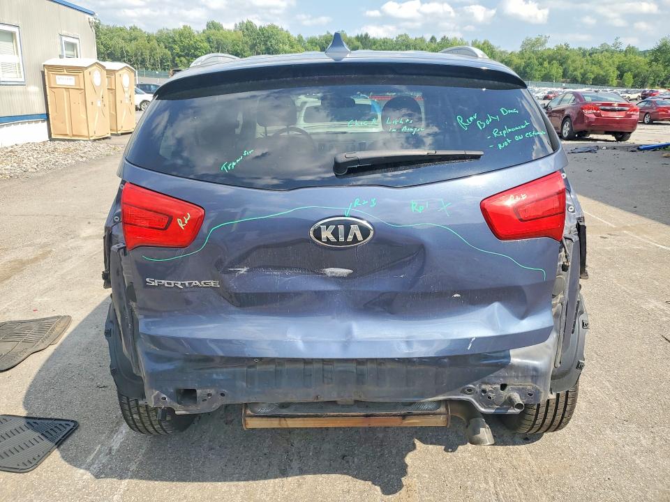 2015 Kia Sportage VIN KNDPBCAC1F7771005 COPART salvage auction — REAR END, Pa - Certificate Of Salvage, sold $2,100 on 2026-07-15 (photo 6)