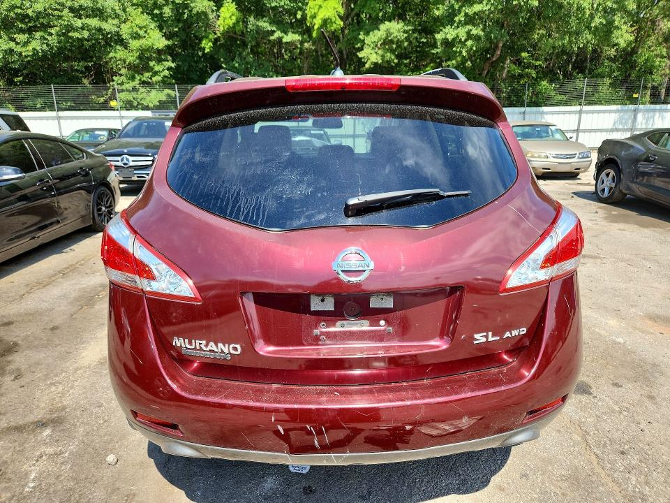 2012 Nissan Murano VIN JN8AZ1MW4CW201131 COPART salvage auction — SIDE, Nc - Certificate Of Title (P), sold $275 on 2026-07-02 (photo 6)