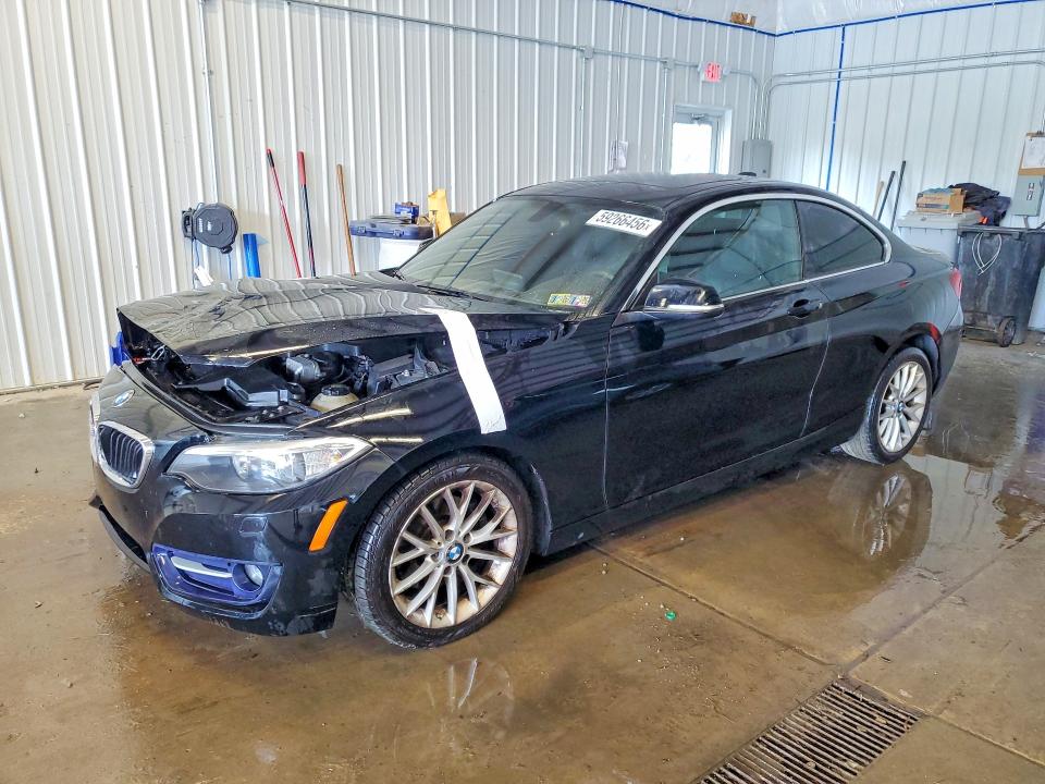 2016 BMW 2er VIN WBA1G9C54GV726630 COPART salvage auction — FRONT END, Pa - Certificate Of Salvage, sold $900 on 2026-07-22 (photo 1)