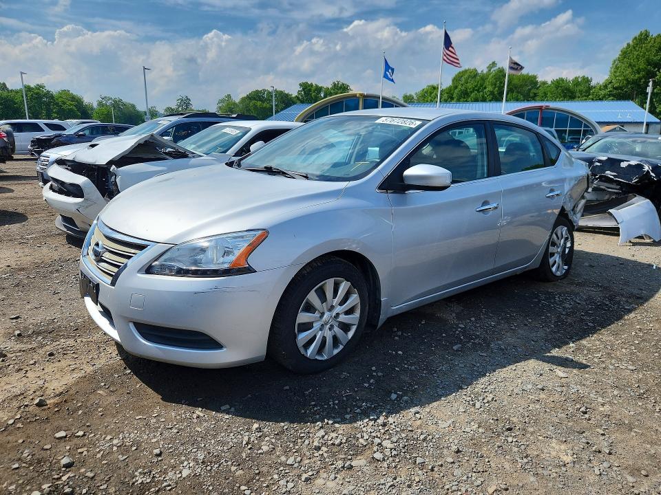 2013 Nissan Sentra VIN 3N1AB7AP6DL724192 COPART salvage auction — REAR END, Ma - Cert Of Title-Salvage, sold $475 on 2026-07-02 (photo 1)