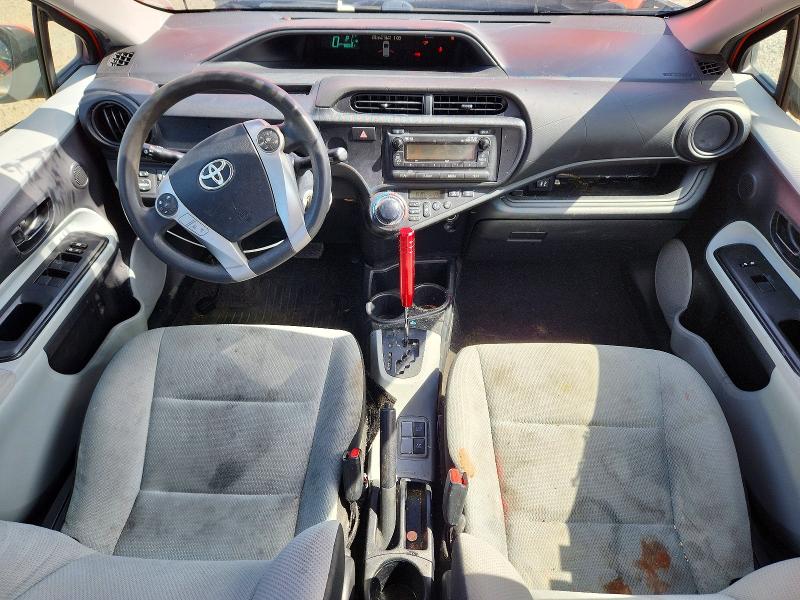 2012 Toyota Prius VIN JTDKDTB30C1005543 COPART salvage auction — FRONT END, CA - SALVAGE CERTIFICATE, sold $325 on 2026-07-24 (photo 8)