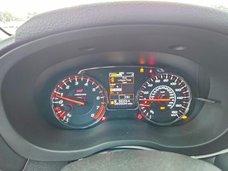 2021 Subaru Wrx VIN JF1VA2W64M9821829 COPART salvage auction — SIDE, Fl - Cert Of Title Slvg Rebuildable, sold $7,900 on 2026-08-17 (photo 9)