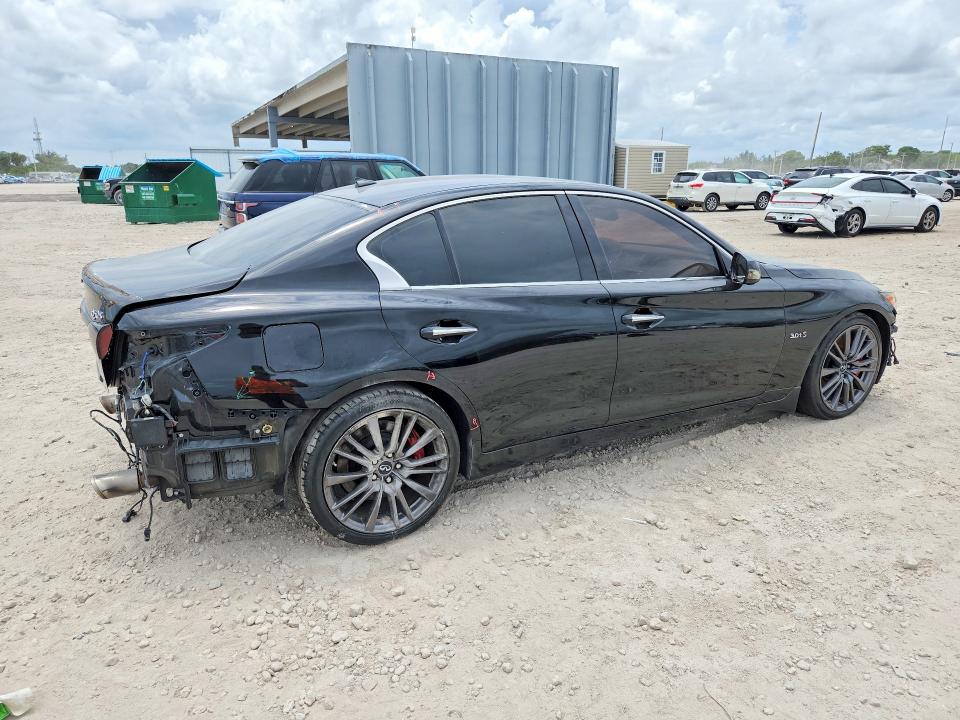 2016 Infiniti Q50 VIN JN1FV7AP6GM420951 COPART salvage auction — FRONT END, Fl - Cert Of Title Slvg Rebuildable, sold $4,850 on 2026-07-16 (photo 3)