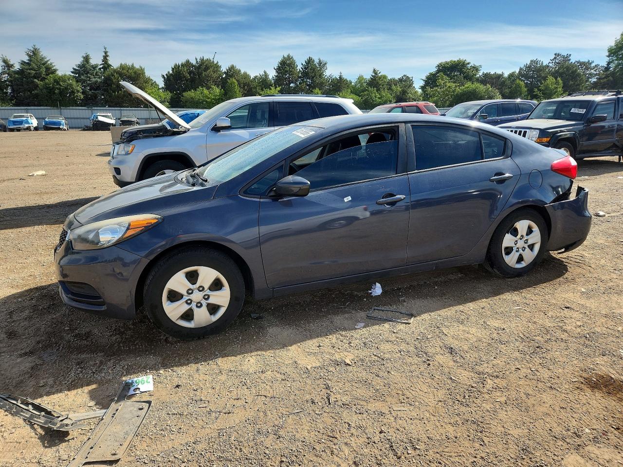 2016 Kia Forte VIN KNAFK4A67G5610583 COPART salvage auction — Rear End, IL - SALVAGE CERTIFICATE, sold $950 on 2026-06-30 (photo 1)