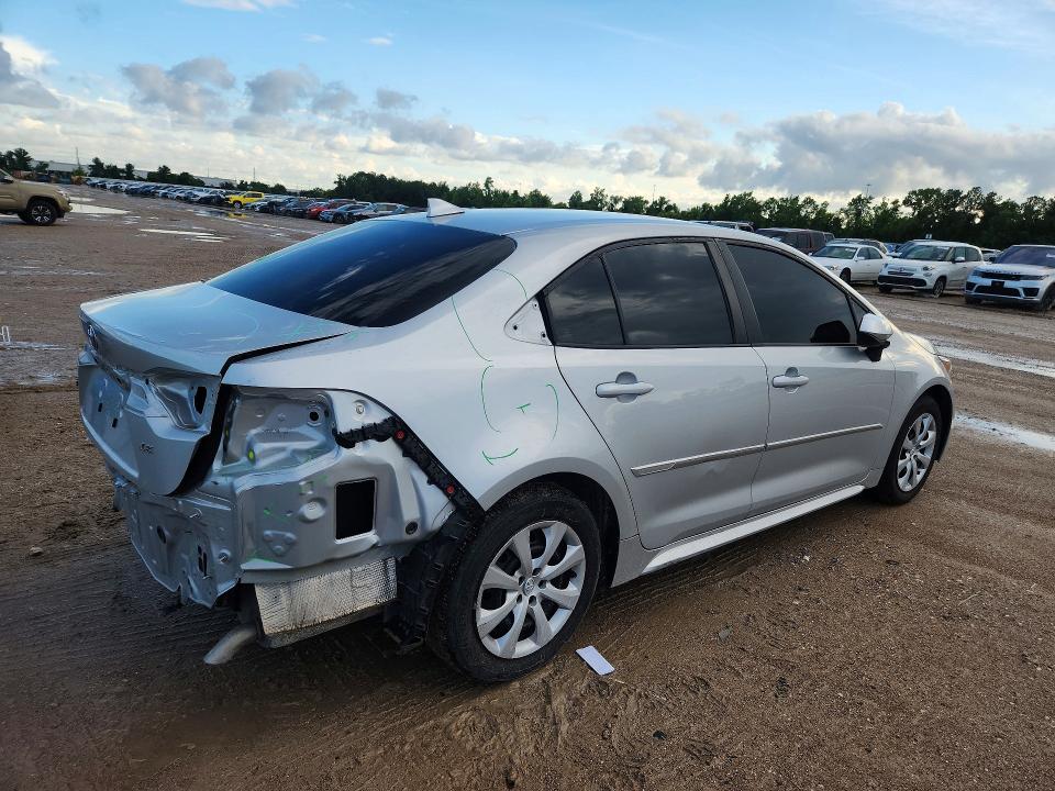 2024 Toyota Corolla VIN 5YFB4MDE4RP183884 COPART salvage auction — REAR END, TX - SALVAGE VEHICLE TITLE (P), sold $625 on 2026-07-28 (photo 3)