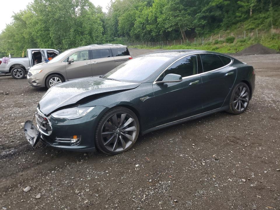 2013 Tesla VIN 5YJSA1DP1DFP27061 COPART salvage auction — FRONT END, Ny - Mv-907A Salvage Certificate, sold $4,200 on 2026-07-09 (photo 1)