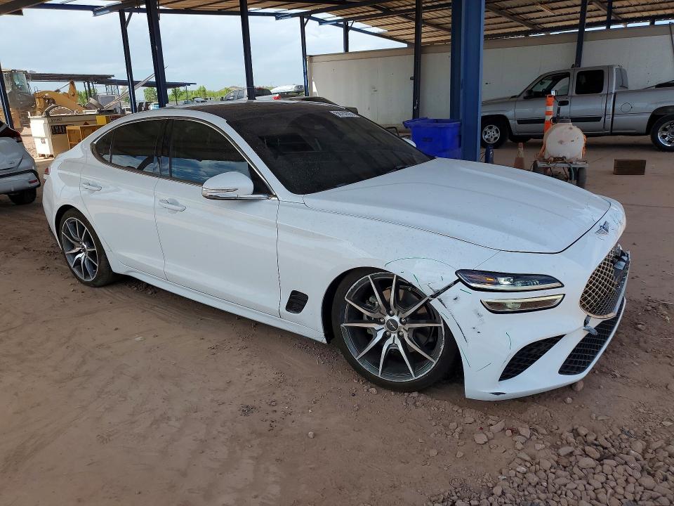 2022 Genesis Gv70 VIN KMTG34TA9NU098528 COPART salvage auction — FRONT END, Az - Cert Of Title - Salvage, sold $6,900 on 2026-07-07 (photo 4)