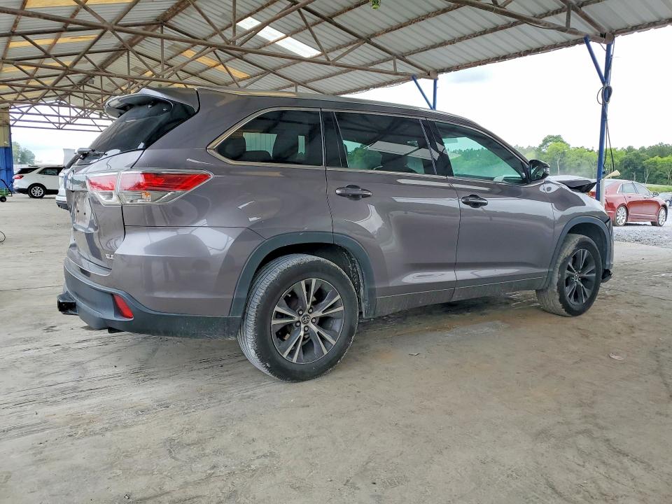 2016 Toyota Highlander VIN 5TDKKRFH6GS503737 COPART salvage auction — FRONT END, Ga - Cert Of Title-Salvage, sold $8,100 on 2026-07-23 (photo 3)