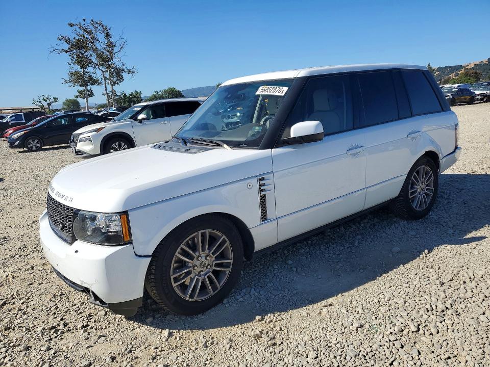 2012 Land rover RANGE ROVER VIN SALME1D45CA383642 COPART salvage auction — REAR END, Ca - Salvage Certificate, sold $150 on 2026-07-21 (photo 1)