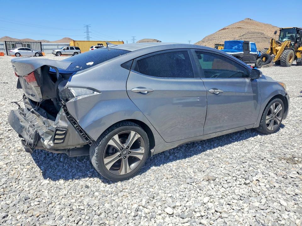 2014 Hyundai Elantra VIN KMHDH4AH0EU035381 COPART salvage auction — REAR END, Nv - Salvage Title, sold $1,000 on 2026-07-15 (photo 3)