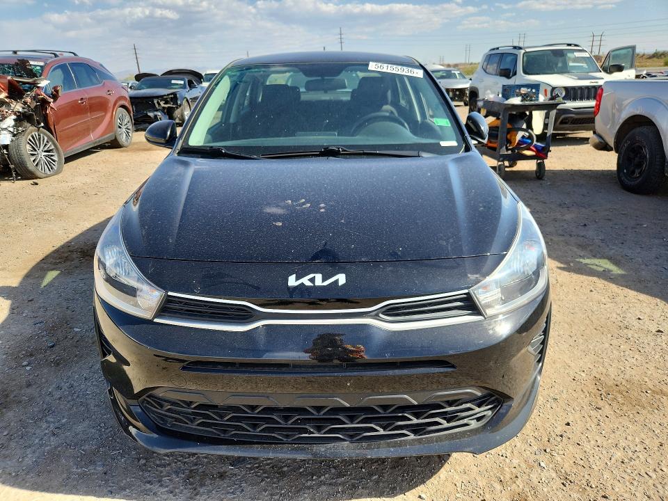 2022 Kia Rio VIN 3KPA24AD2NE495064 COPART salvage auction — REAR END, Id - Salvage Certificate Of Title, sold $2,600 on 2026-07-10 (photo 5)