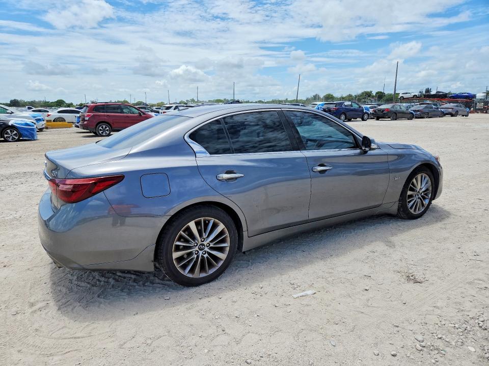 2019 Infiniti Q50 VIN JN1EV7AP6KM519323 COPART salvage auction — WATER/FLOOD, Fl - Cert Of Title-Slvg Rebld Flood, sold $2,250 on 2026-07-16 (photo 3)