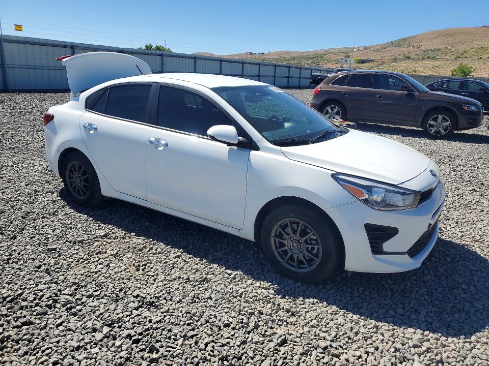 2021 Kia Rio VIN 3KPA24AD7ME391538 COPART salvage auction — REAR END, Nv - Salvage Title, sold $3,800 on 2026-07-09 (photo 4)
