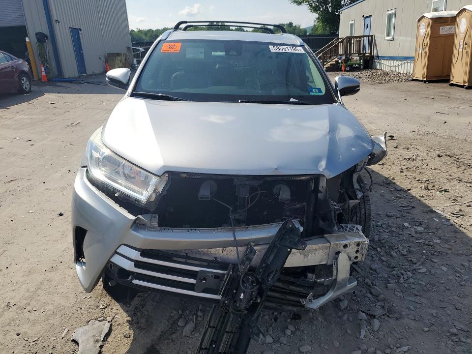 2017 Toyota Highlander VIN 5TDJZRFH7HS457862 COPART salvage auction — UNDERCARRIAGE, Pa - Certificate Of Salvage, sold $5,700 on 2026-07-15 (photo 5)
