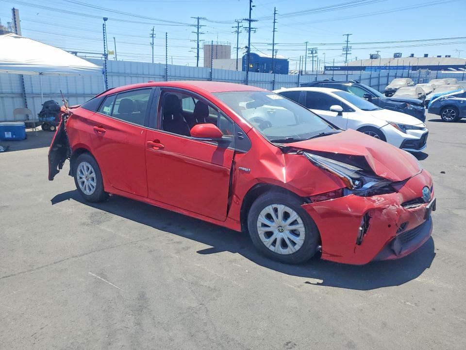 2021 Toyota Prius VIN JTDKAMFU4M3148924 COPART salvage auction — FRONT END, Ca - Salvage Certificate, sold $3,900 on 2026-07-27 (photo 4)