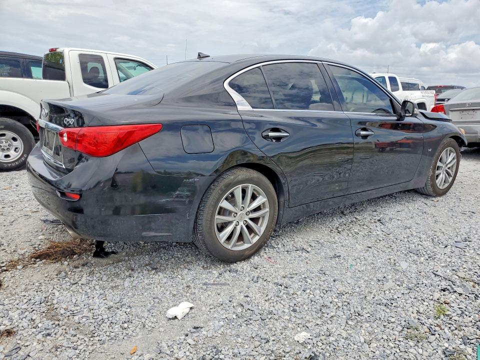 2014 Infiniti Q50 VIN JN1BV7AP1EM682467 COPART salvage auction — FRONT END, Fl - Cert Of Title Slvg Rebuildable, sold $750 on 2026-07-31 (photo 3)