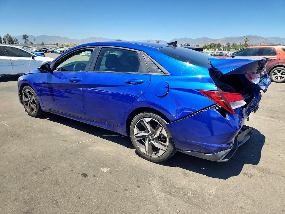 2023 Hyundai Elantra VIN KMHLS4AGXPU411351 COPART salvage auction — REAR END, Ca - Salvage Certificate, sold $2,850 on 2026-07-13 (photo 2)