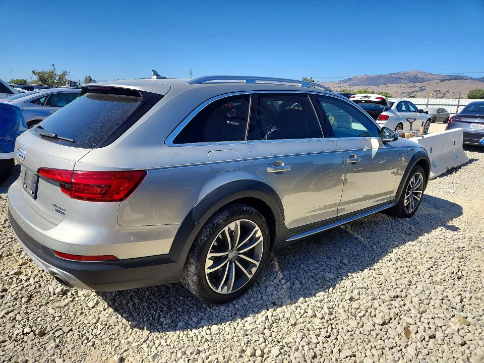 2017 Audi A4 allroad VIN WA19NAF40HA050700 COPART salvage auction — FRONT END, Ca - Salvage Certificate, sold $9,700 on 2026-08-18 (photo 3)