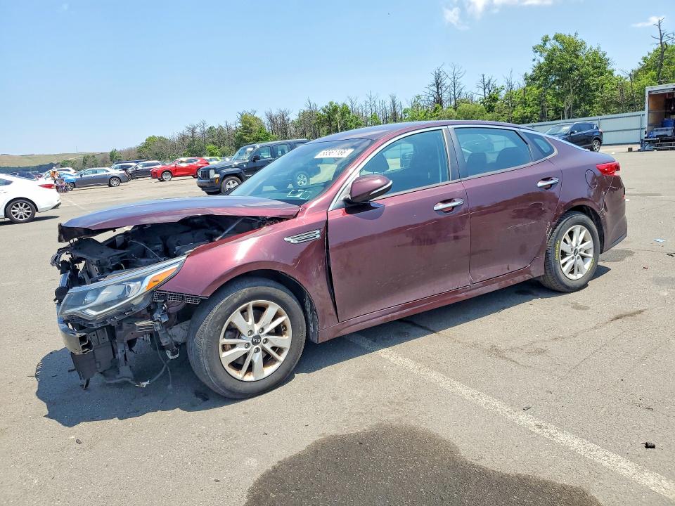 2019 Kia Optima VIN 5XXGT4L30KG276814 COPART salvage auction — FRONT END, Ny - Mv-907A Salvage Certificate, sold $900 on 2026-07-13 (photo 1)