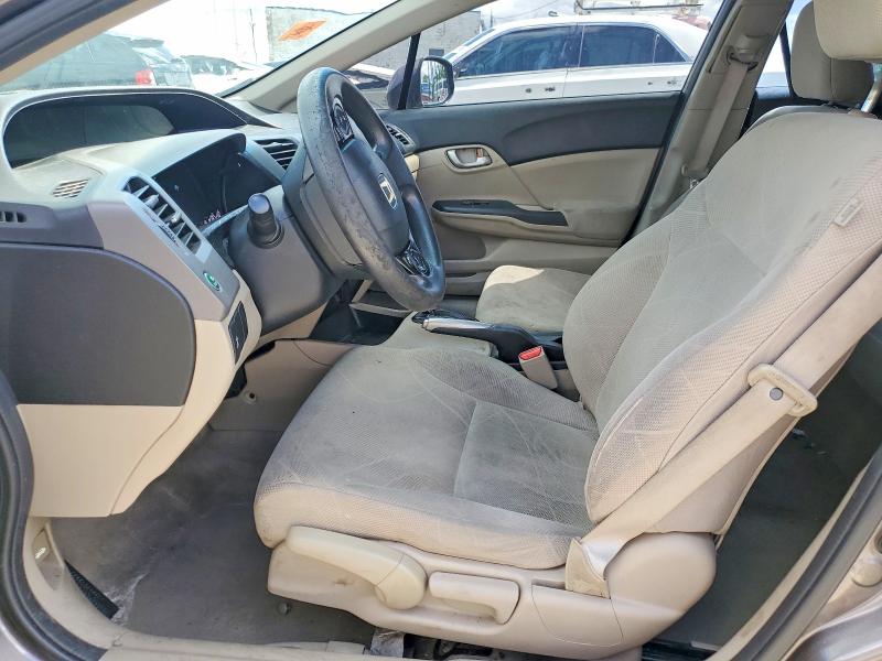 2012 Honda Civic VIN 19XFB2F55CE048589 COPART salvage auction — FRONT END, Il - Salvage Certificate, sold $575 on 2026-07-31 (photo 7)